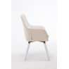 Silla De Visita Florian Crema,Blanco
