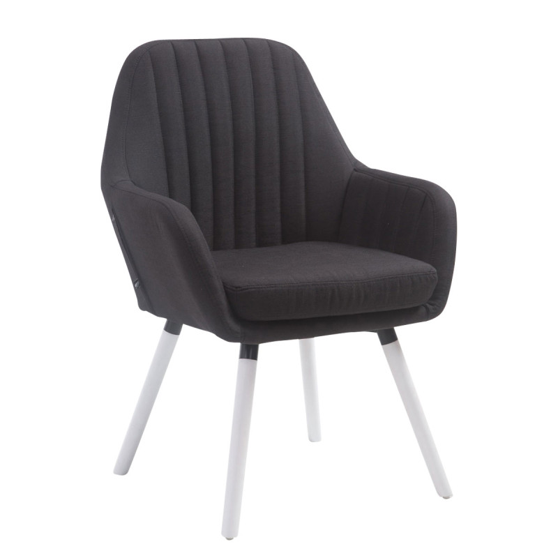 Silla De Visita Florian Negro,Blanco