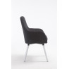 Silla De Visita Florian Negro,Blanco