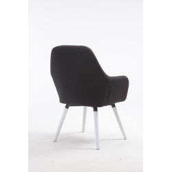 Silla De Visita Florian Negro,Blanco