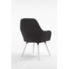 Silla De Visita Florian Negro,Blanco
