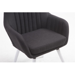 Silla De Visita Florian Negro,Blanco