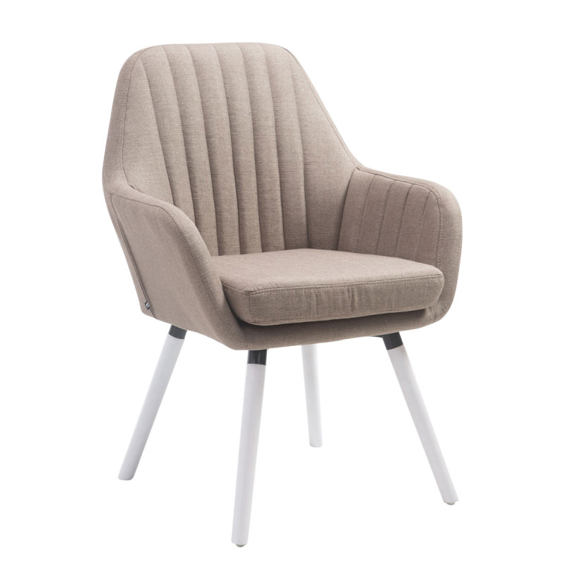 Silla De Visita Florian Gris topo,Blanco