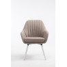 Silla De Visita Florian Gris topo,Blanco