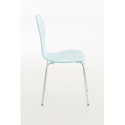 Silla De Comedor Apilable Diego Azul claro