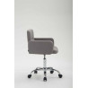 Taburete de Trabajo Los Angeles en Tela Gris