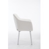 Silla de visita Utrecht Blanco,Blanco (roble)