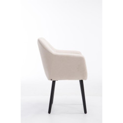 Silla De Salón Utrecht En Tela Beige,Negro (roble)