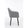 Silla De Salón Utrecht En Tela Gris,Negro (roble)