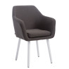Silla De Salón Utrecht En Tela Gris oscuro,Blanco (roble)