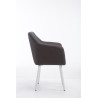 Silla De Salón Utrecht En Tela Gris oscuro,Blanco (roble)