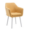 Silla De Salón Utrecht En Tela Amarillo,Blanco (roble)