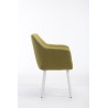 Silla De Salón Utrecht En Tela Verde,Blanco (roble)