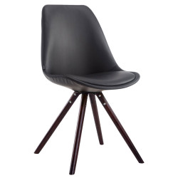 Silla de Comedor Laval Rund Cappuccino,Negro