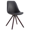 Silla de Comedor Laval Rund Cappuccino,Negro