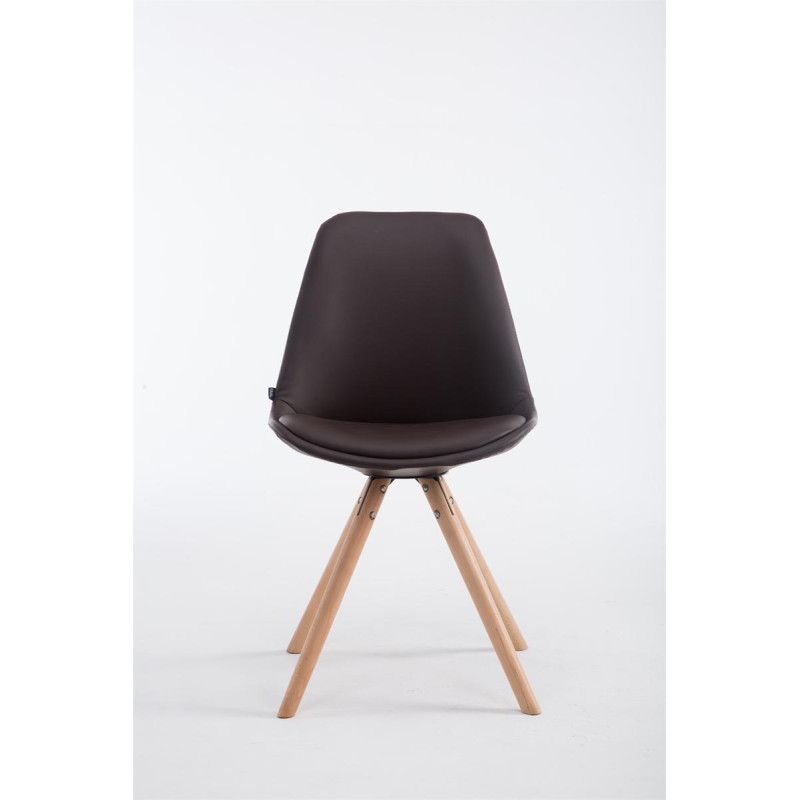 Silla de Comedor Laval Rund Natural,Marrón