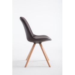 Silla de Comedor Laval Rund Natural,Marrón