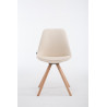 Silla de Comedor Laval Rund Natural,Crema