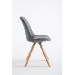 Silla de Comedor Laval Rund Natural,Gris