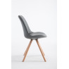 Silla de Comedor Laval Rund Natural,Gris