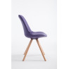 Silla de Comedor Laval Rund Natural,Lila