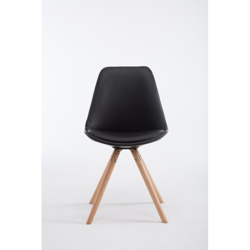 Silla de Comedor Laval Rund Natural,Negro