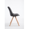 Silla de Comedor Laval Rund Natural,Negro