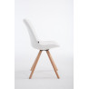 Silla de Comedor Laval Rund Natural,Blanco