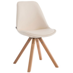 Silla de Comedor Laval Square Natural,Crema
