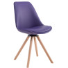 Silla de Visita Calais Rund Natural,Lila