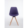 Silla de Visita Calais Rund Natural,Lila