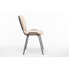 Silla De Conferencia Ken V2 En Tela Crema