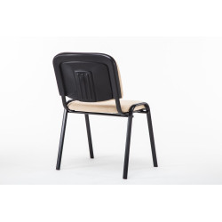 Silla De Conferencia Ken V2 En Tela Crema