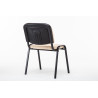 Silla De Conferencia Ken V2 En Tela Crema