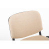 Silla De Conferencia Ken V2 En Tela Crema