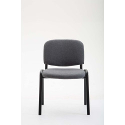 Silla De Conferencia Ken V2 En Tela Gris