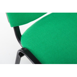 Silla De Conferencia Ken V2 En Tela Verde