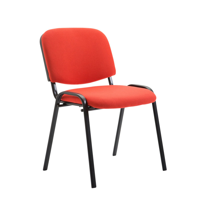 Silla De Conferencia Ken V2 En Tela Rojo