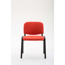 Silla De Conferencia Ken V2 En Tela Rojo