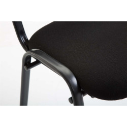 Silla De Conferencia Ken V2 En Tela Negro