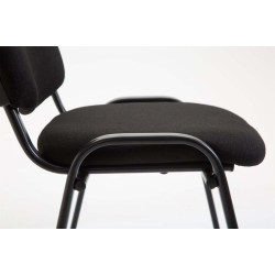 Silla De Conferencia Ken V2 En Tela Negro