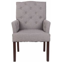 Butaca De Salón Sugar Tapizado En Tela Antiguo,Gris