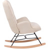 Silla Mecedora Sanka En Tela Crema