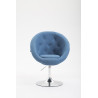 Silla Lounge London V2 en Tela Azul