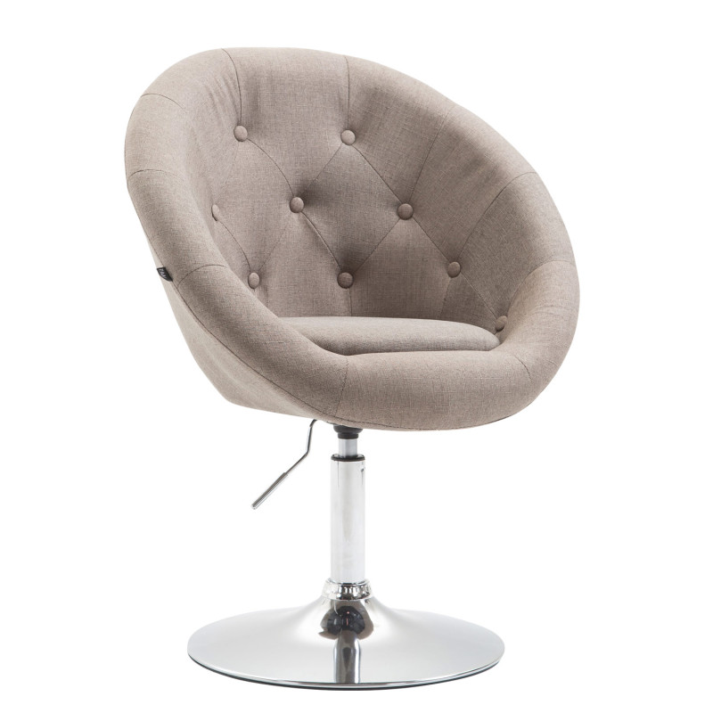 Silla Lounge London V2 en Tela Gris topo