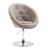 Silla Lounge London V2 en Tela Gris topo