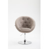 Silla Lounge London V2 en Tela Gris topo