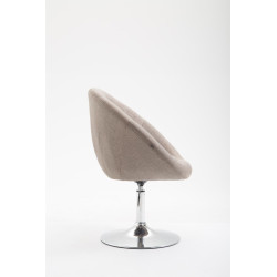 Silla Lounge London V2 en Tela Gris topo