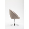 Silla Lounge London V2 en Tela Gris topo