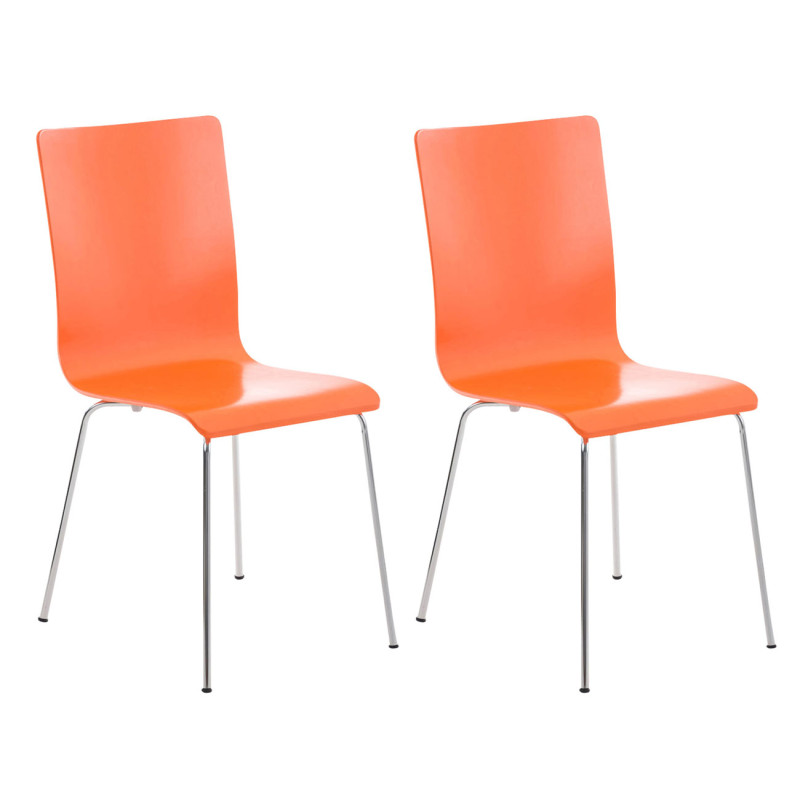 Juego de 2 Sillas de Espera Pepe Naranja